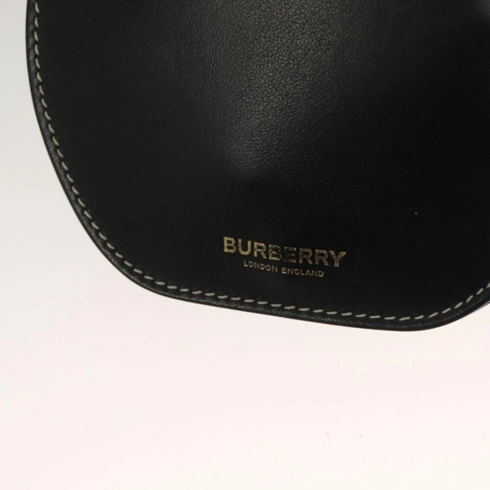 BURBERRY Waist Bag Leather Black Gold Auth bs27391 - Picture 12 of 16